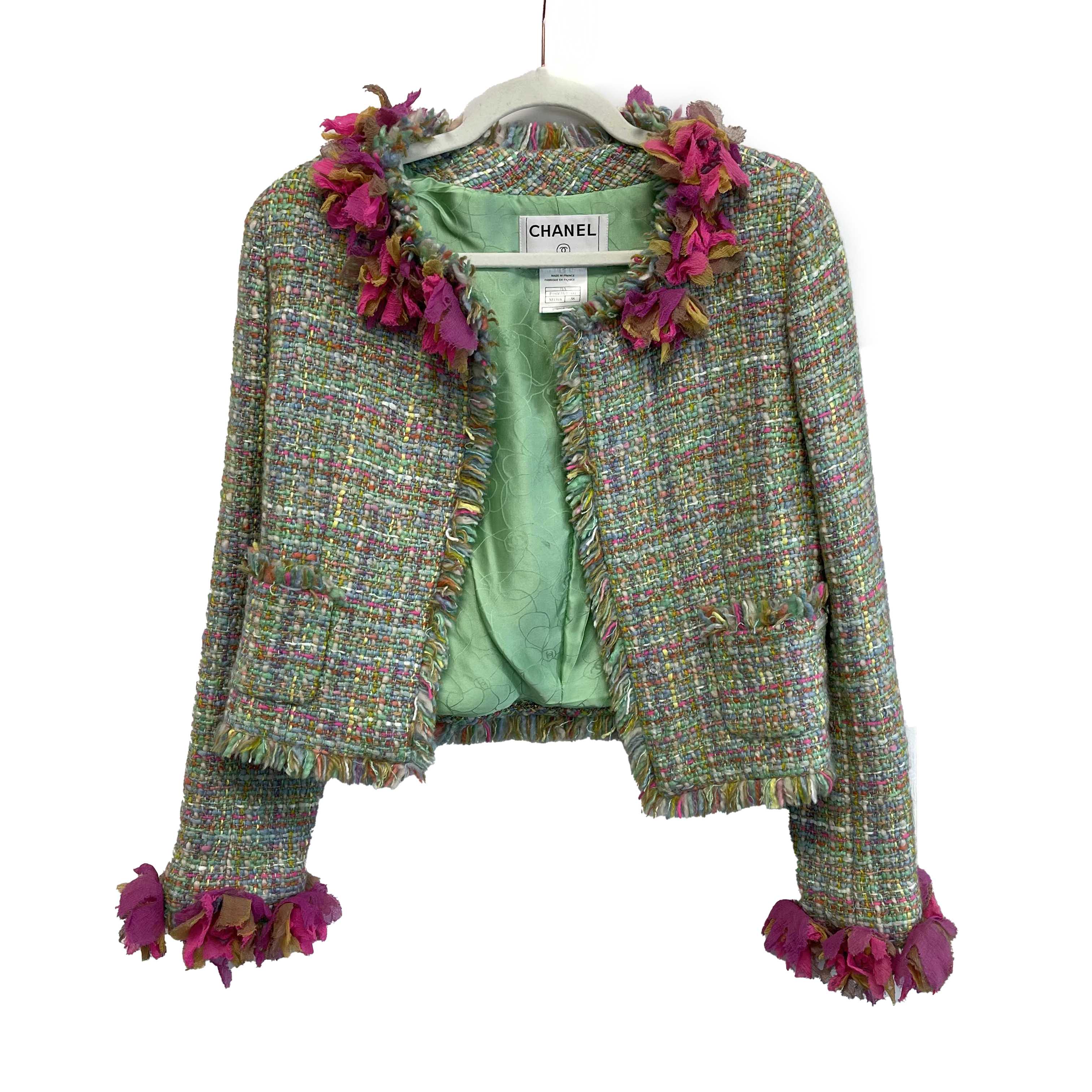 Lumignon Papillon tweed fringe jacket レディース